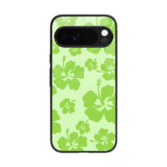 Wildflower Green back phone cover | glass case for google pixel 10 pro xl