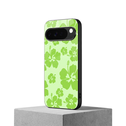 Wildflower Green google pixel 10 pro xl mobile cover | shockproof glass phone case
