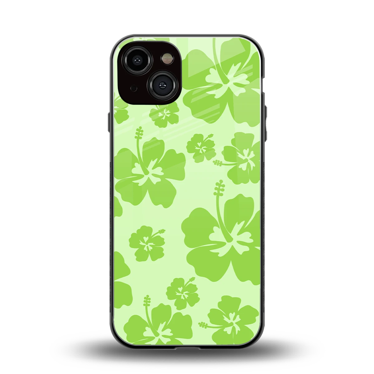 Wildflower Green back phone cover | glass case for iphone 13