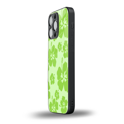 Wildflower Green iphone 15 pro max mobile cover | shockproof glass phone case