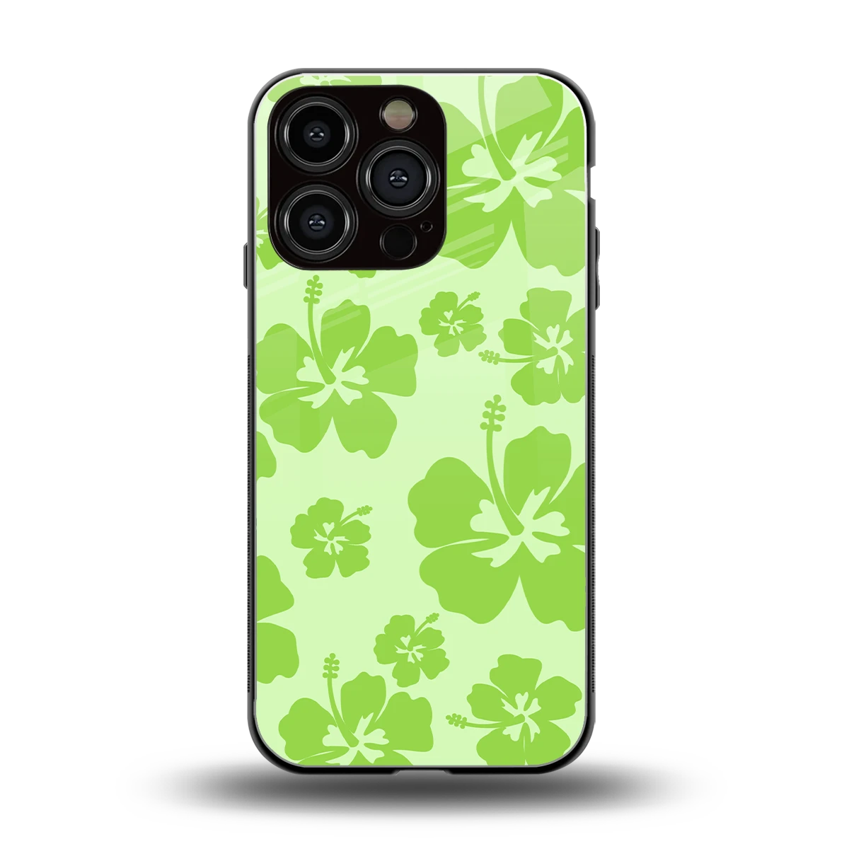 Wildflower Green back phone cover | glass case for iphone 16 pro