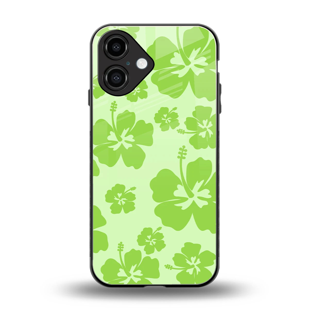 Wildflower Green back phone cover | glass case for iphone 16