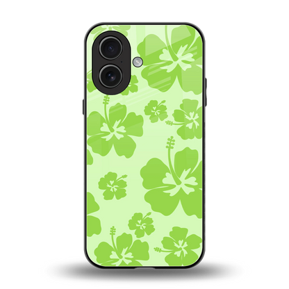 Wildflower Green back phone cover | glass case for iphone 17