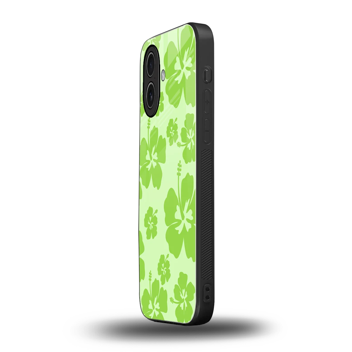 Wildflower Green iphone 17 mobile cover | shockproof glass phone case