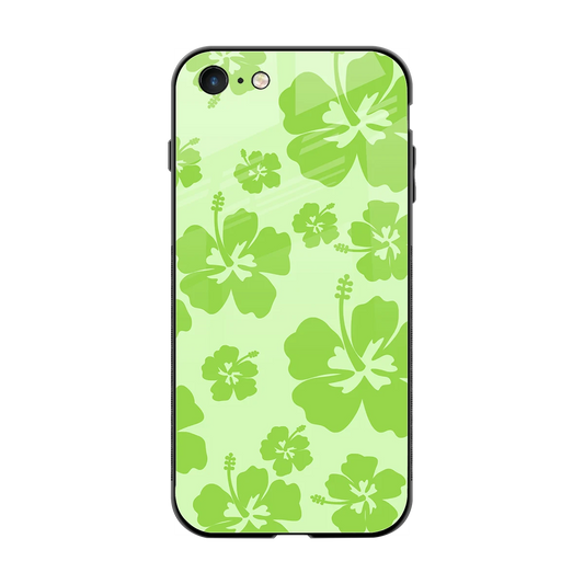 Wildflower Green back phone cover | glass case for iphone 7
