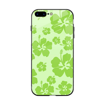 Wildflower Green back phone cover | glass case for iphone 8 plus