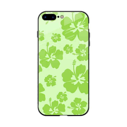 Wildflower Green back phone cover | glass case for iphone 8 plus
