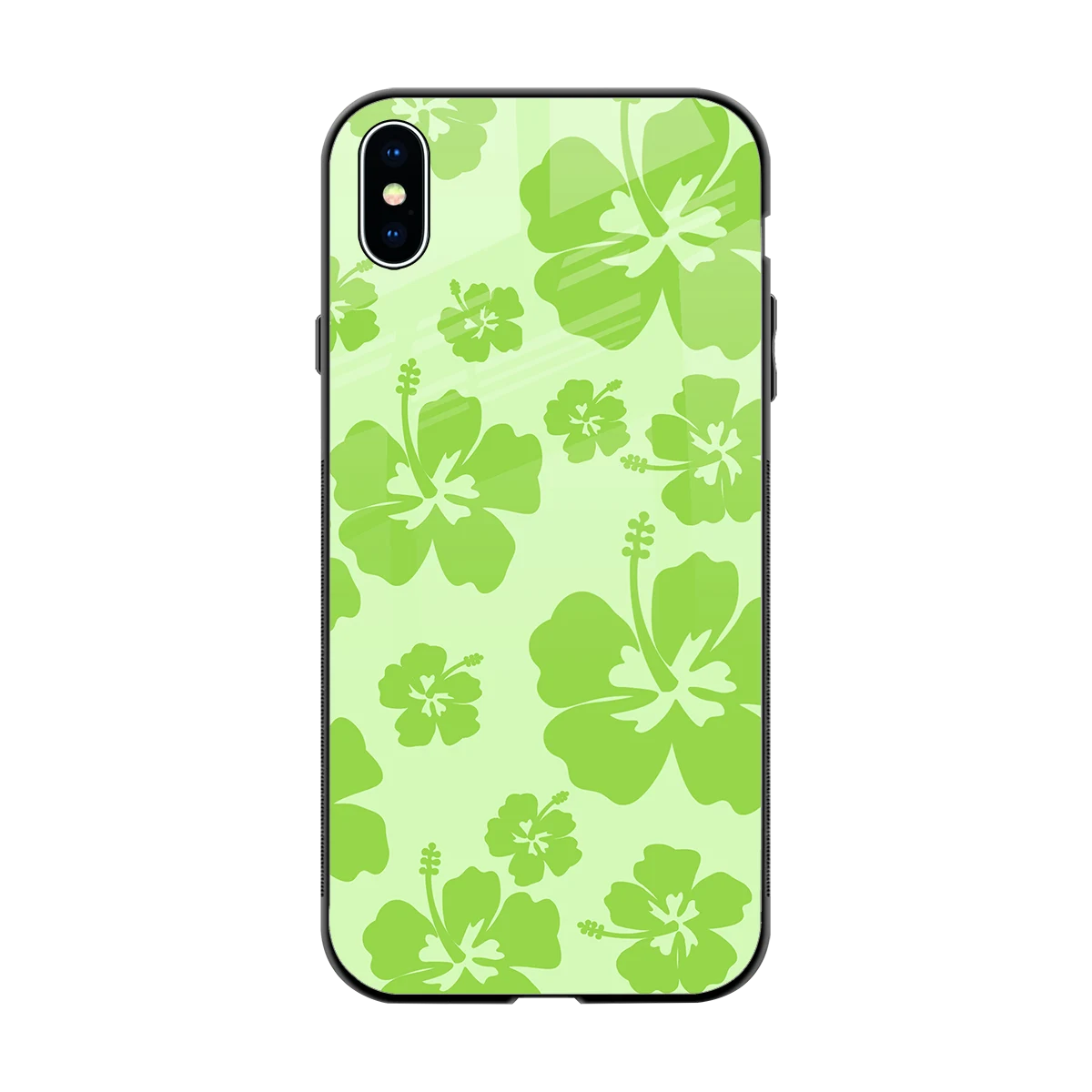 Wildflower Green back phone cover | glass case for iphone xs max