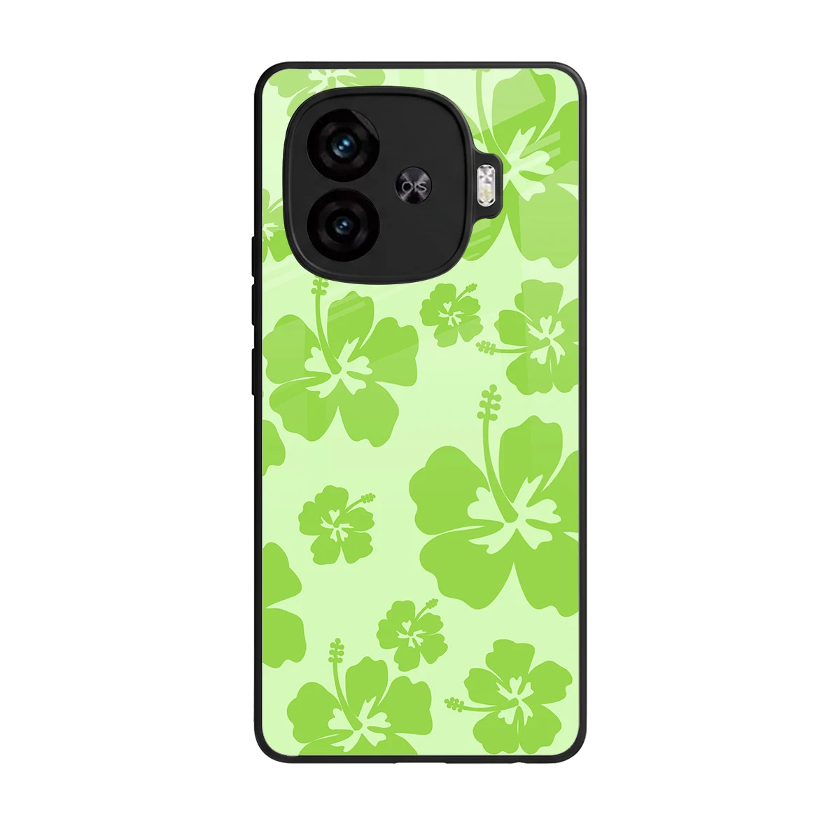 Wildflower Green back phone cover | glass case for iqoo neo 10r 5g