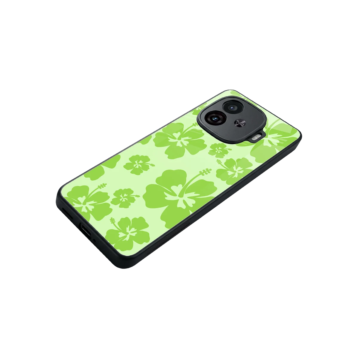 Wildflower Green stylish phone case for iqoo neo 10r 5g | glossy glass and slim fit