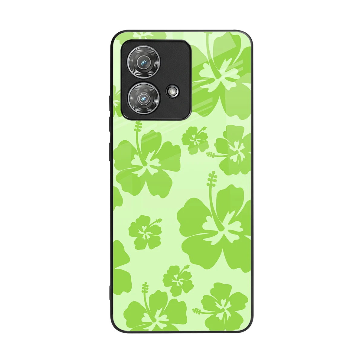 Wildflower Green back phone cover | glass case for motorola edge 40 neo 5g