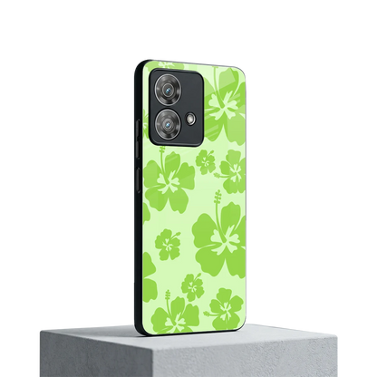 Wildflower Green motorola edge 40 neo 5g mobile cover | shockproof glass phone case