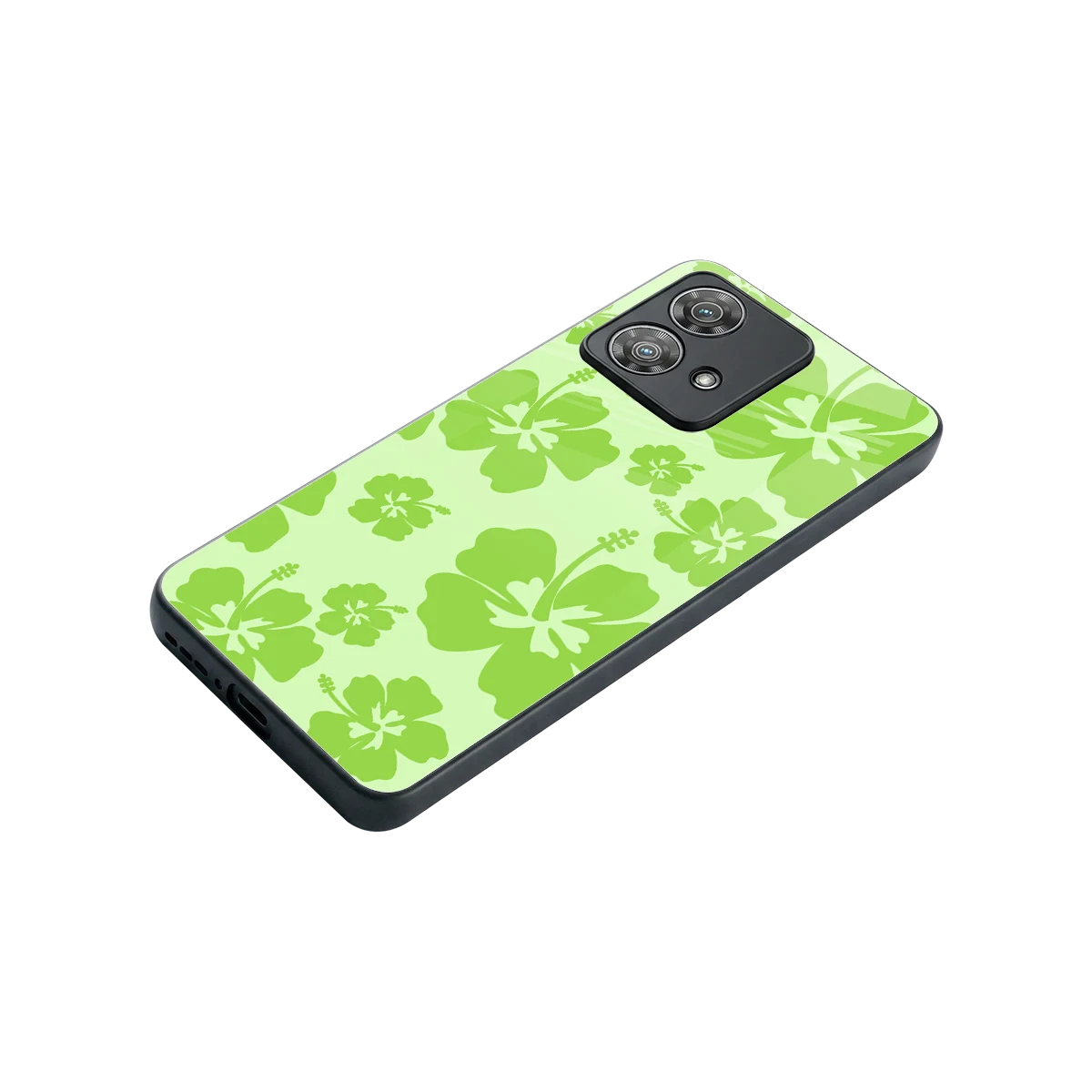 Wildflower Green stylish phone case for motorola edge 40 neo 5g | glossy glass and slim fit