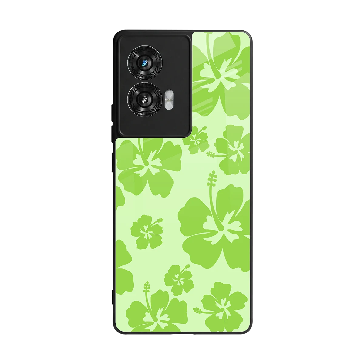 Wildflower Green back phone cover | glass case for motorola edge 50 fusion