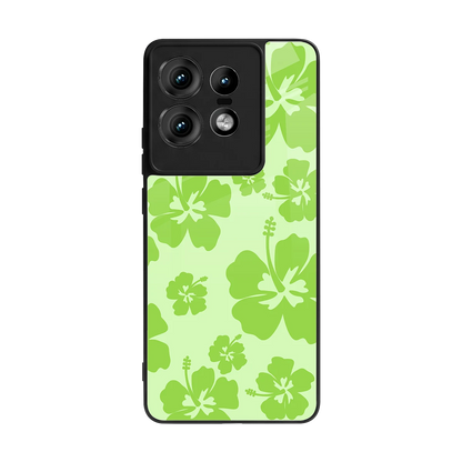 Wildflower Green back phone cover | glass case for motorola edge 50 pro