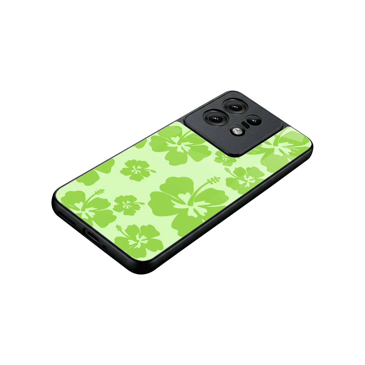 Wildflower Green stylish phone case for motorola edge 50 pro | glossy glass and slim fit
