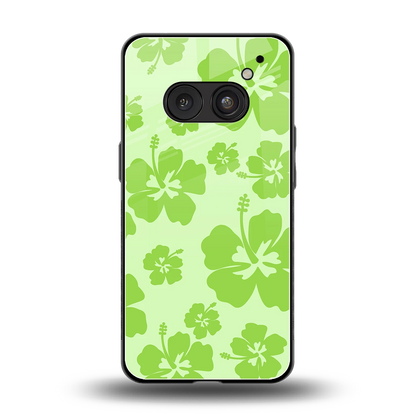Wildflower Green back phone cover | glass case for nothing phone 2a