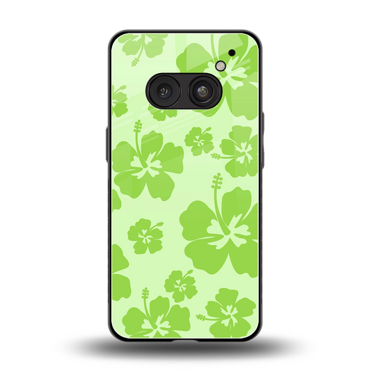 Wildflower Green back phone cover | glass case for nothing phone 2a plus