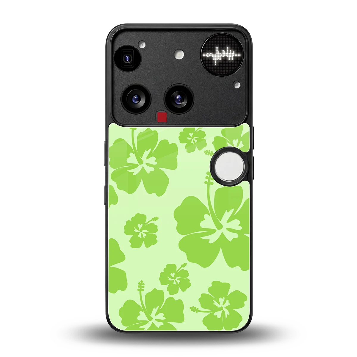 Wildflower Green back phone cover | glass case for nothing phone 3