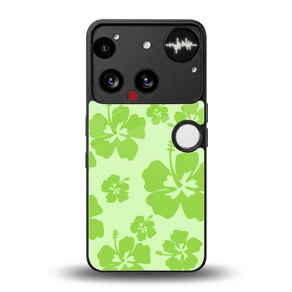 Wildflower Green back phone cover | glass case for nothing phone 3