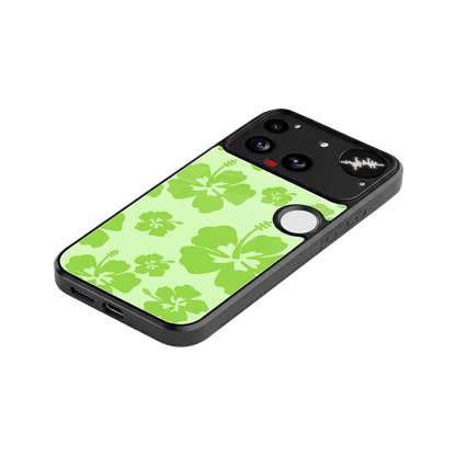 Wildflower Green stylish phone case for nothing phone 3 | glossy glass and slim fit