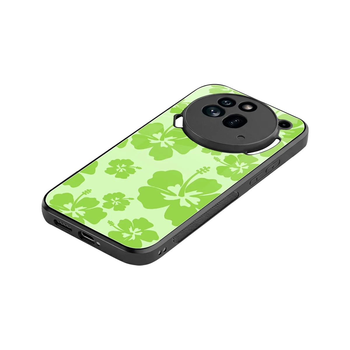 Wildflower Green stylish phone case for nothing phone 3a pro | glossy glass and slim fit