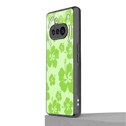 Wildflower Green nothing phone 3a mobile cover | shockproof glass phone case