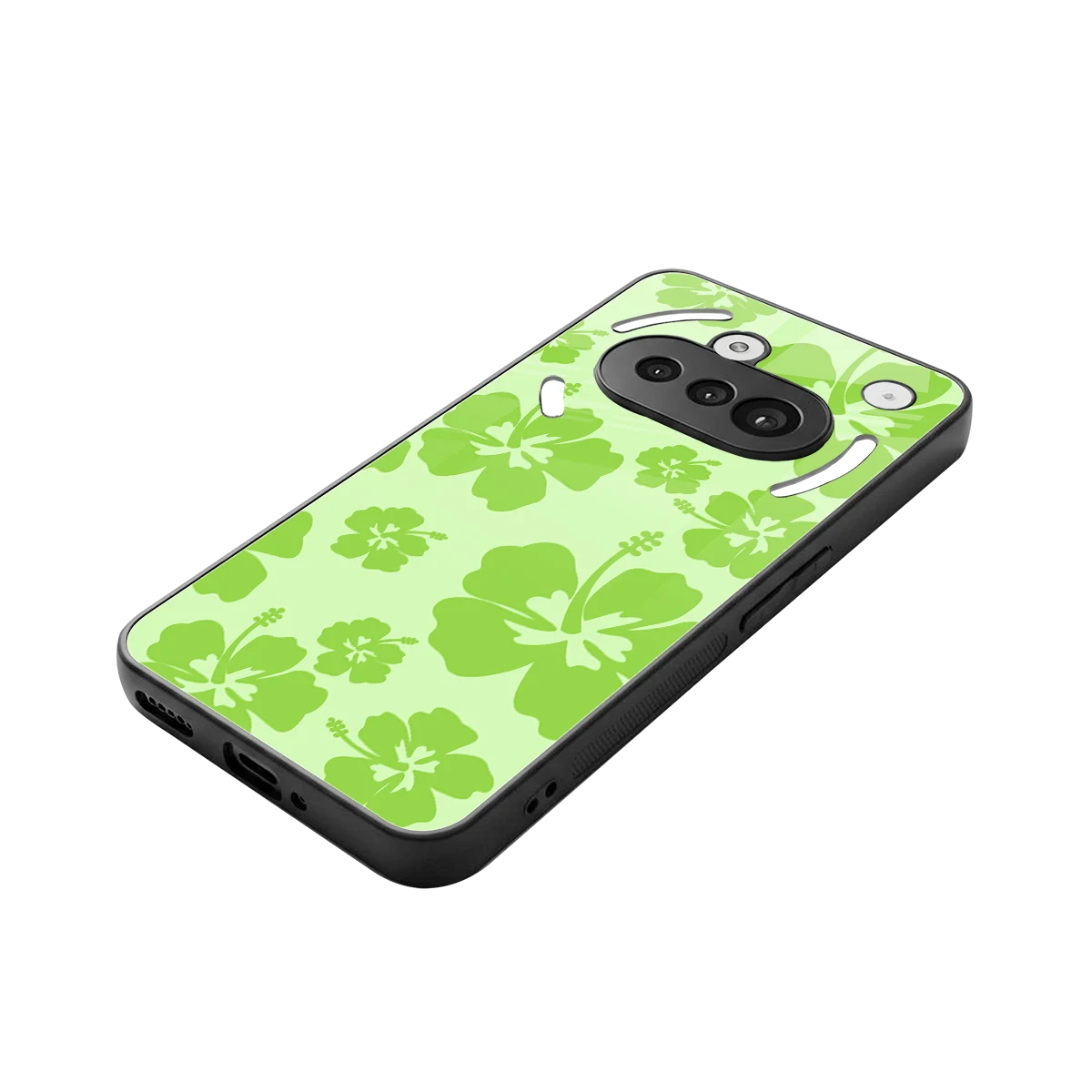Wildflower Green stylish phone case for nothing phone 3a | glossy glass and slim fit