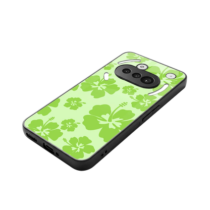 Wildflower Green stylish phone case for nothing phone 3a | glossy glass and slim fit