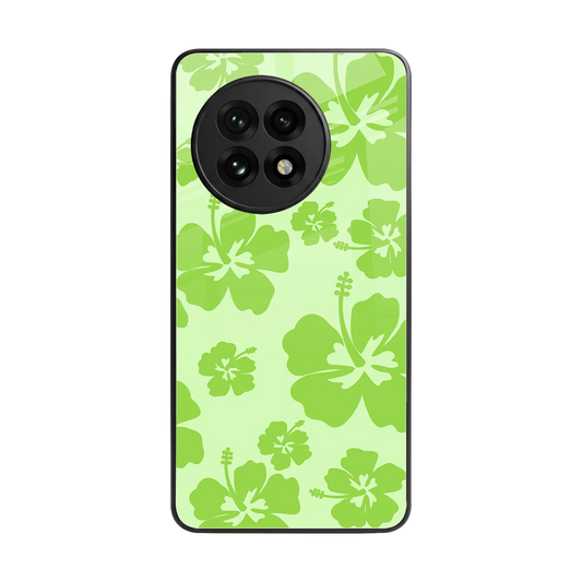 Wildflower Green back phone cover | glass case for oneplus 13r
