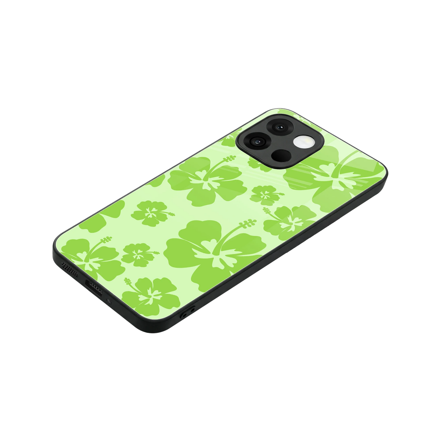 Wildflower Green stylish phone case for oneplus 13s | glossy glass and slim fit