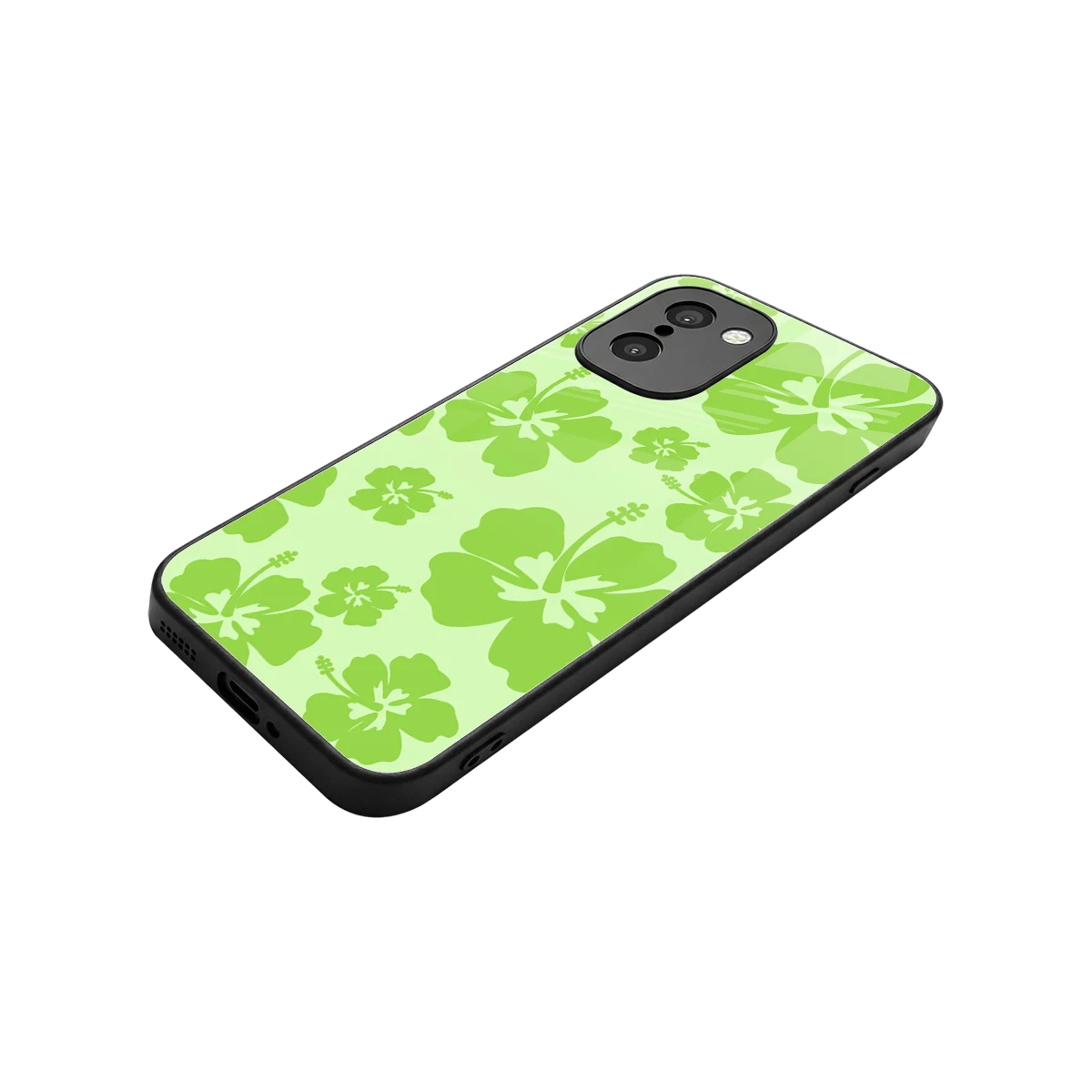 Wildflower Green stylish phone case for oneplus 15r | glossy glass and slim fit