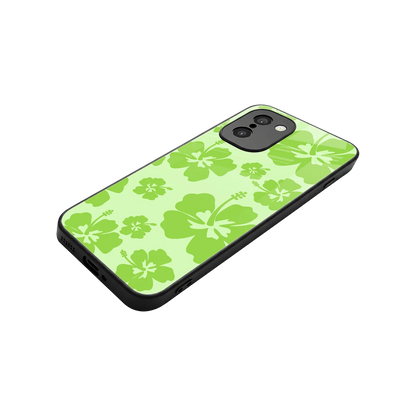 Wildflower Green stylish phone case for oneplus 15r | glossy glass and slim fit