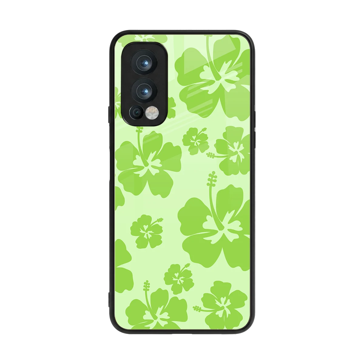 Wildflower Green back phone cover | glass case for oneplus nord 2