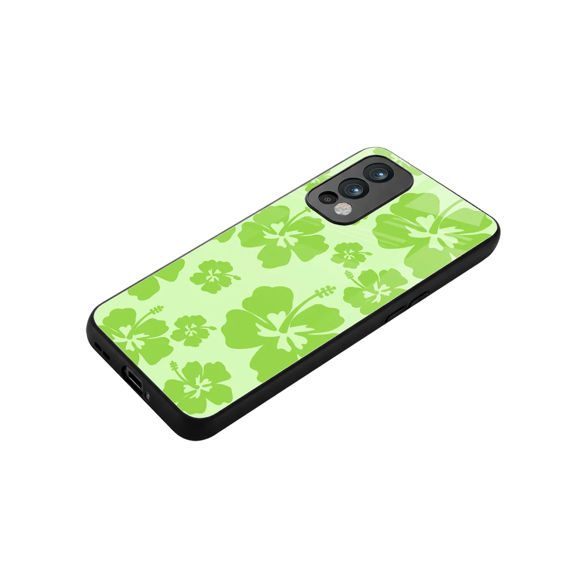 Wildflower Green stylish phone case for oneplus nord 2 | glossy glass and slim fit