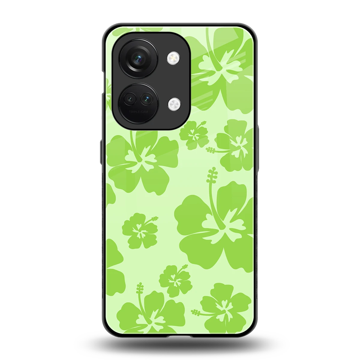 Wildflower Green back phone cover | glass case for oneplus nord 3