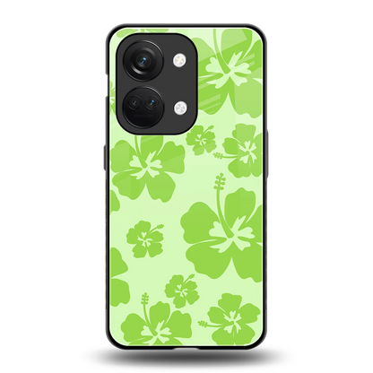 Wildflower Green back phone cover | glass case for oneplus nord 3