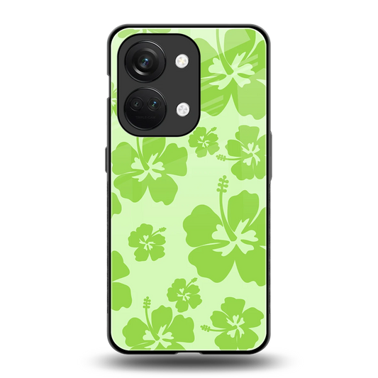 Wildflower Green back phone cover | glass case for oneplus nord 3