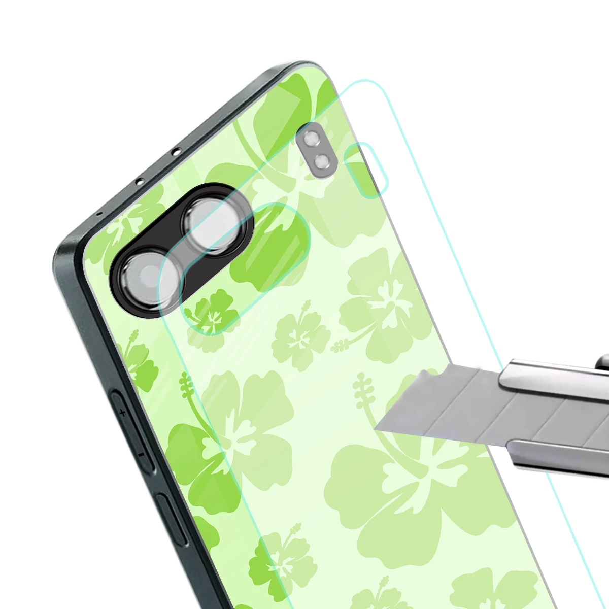 Wildflower Green stylish phone case for oneplus nord 4 | glossy glass and slim fit