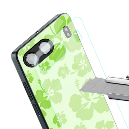 Wildflower Green stylish phone case for oneplus nord 4 | glossy glass and slim fit