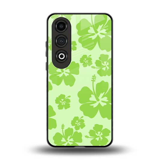 Wildflower Green back phone cover | glass case for oneplus nord ce 4