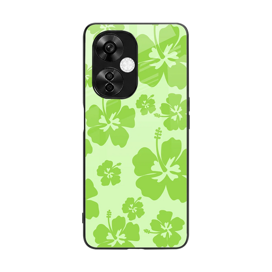 Wildflower Green back phone cover | glass case for oneplus nord ce 3 lite