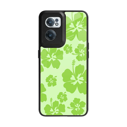 Wildflower Green back phone cover | glass case for oneplus nord ce 2