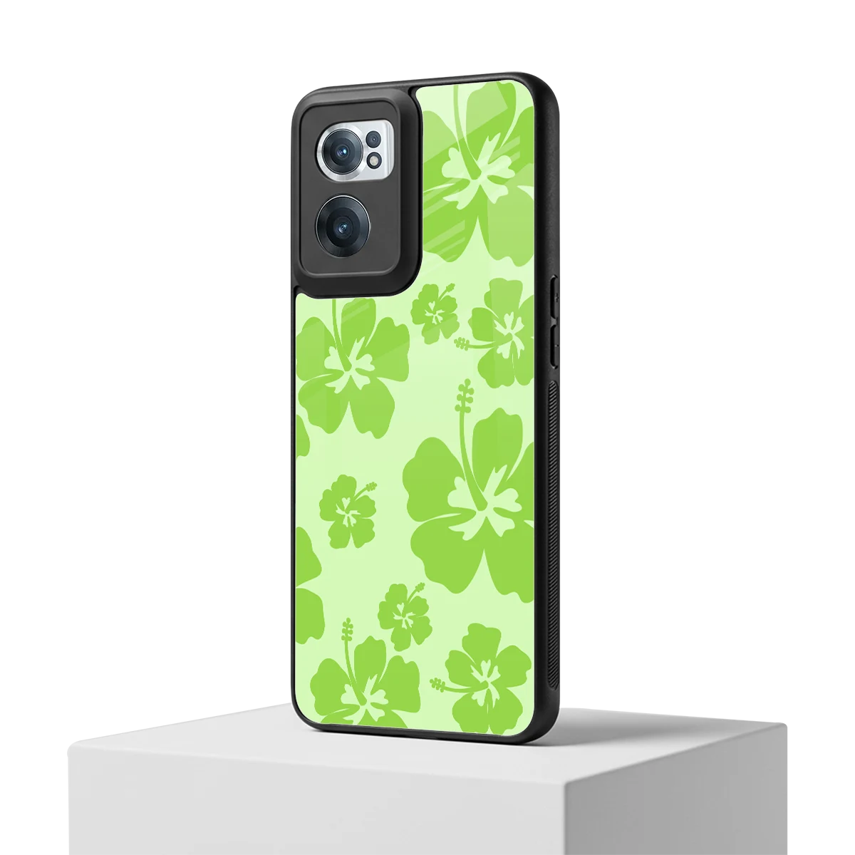 Wildflower Green oneplus nord ce 2 mobile cover | shockproof glass phone case