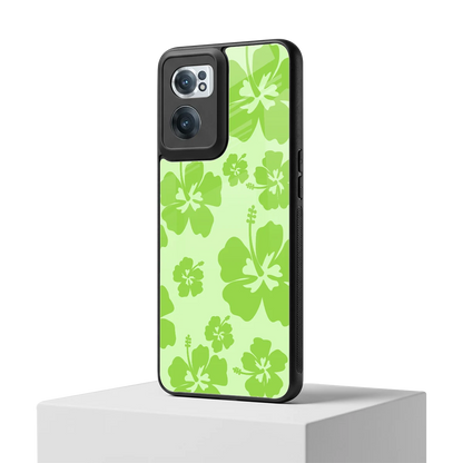 Wildflower Green oneplus nord ce 2 mobile cover | shockproof glass phone case