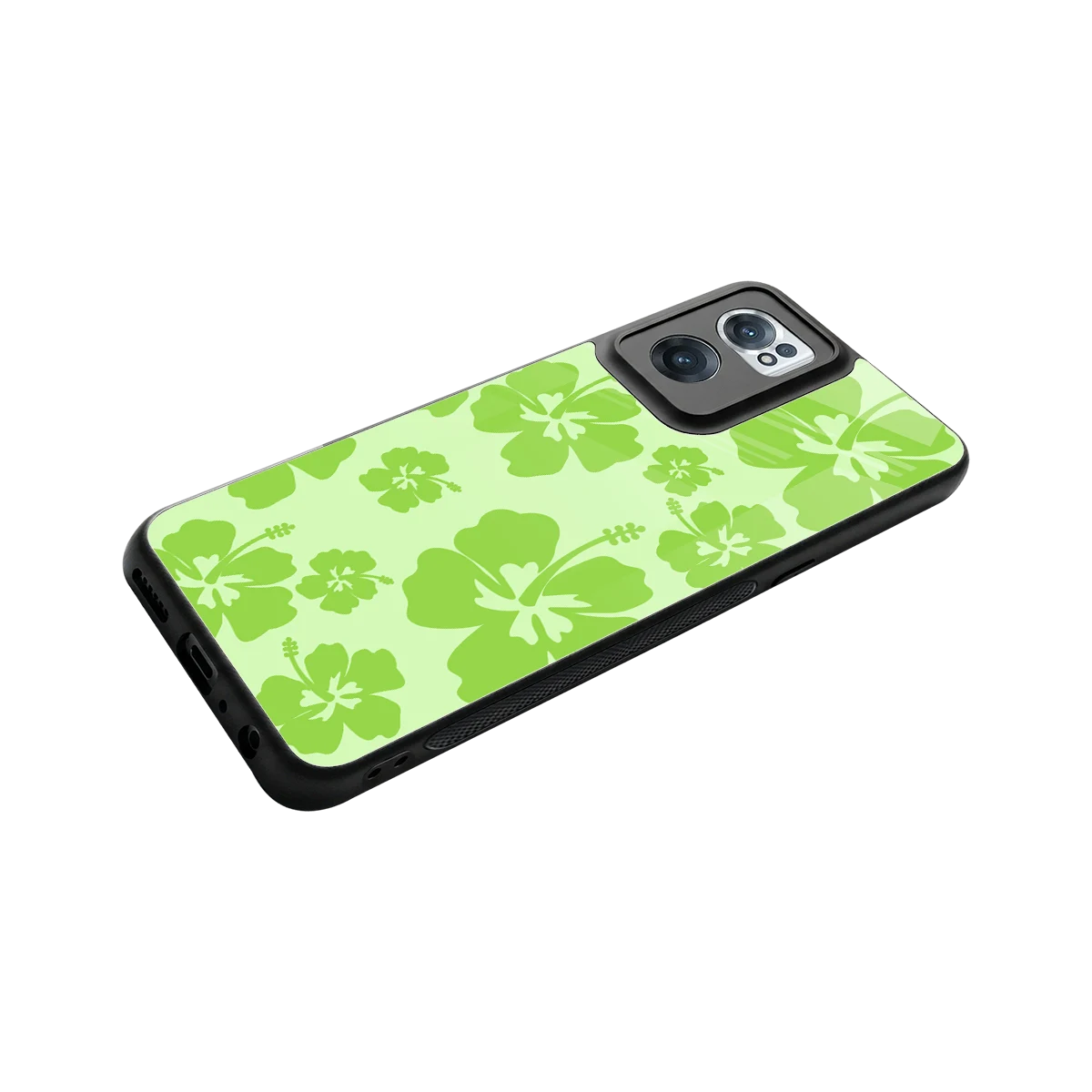Wildflower Green stylish phone case for oneplus nord ce 2 | glossy glass and slim fit