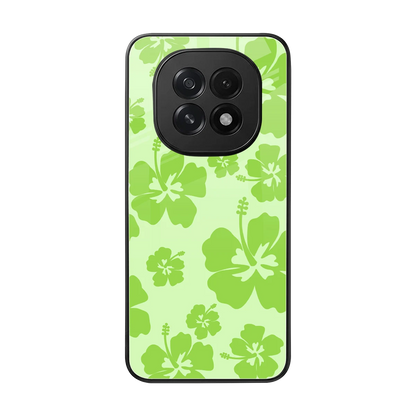 Wildflower Green back phone cover | glass case for oppo f29 5g