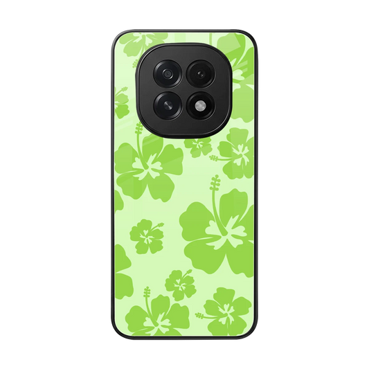Wildflower Green back phone cover | glass case for oppo f29 5g
