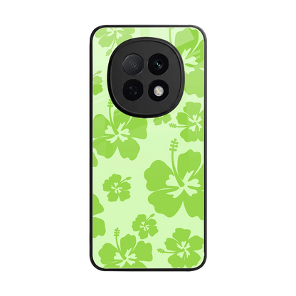 Wildflower Green back phone cover | glass case for oppo f29 pro 5g