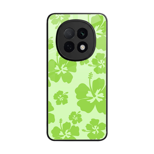 Wildflower Green back phone cover | glass case for oppo f29 pro 5g